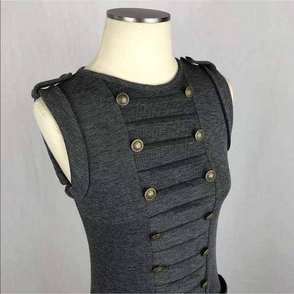 SOLD✨Military Bodycon Dress ✨ Keyhole Back - Picture 2 of 8